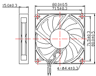 DC8015含油散热风扇,超静音大风量散热风扇,投影机专用散热风扇